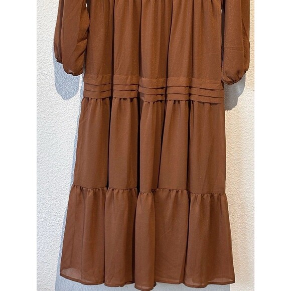Rustty Dustty Dress Women's XL Burnt Orange Cottagecore Western Boho NWT - Picture 8 of 15